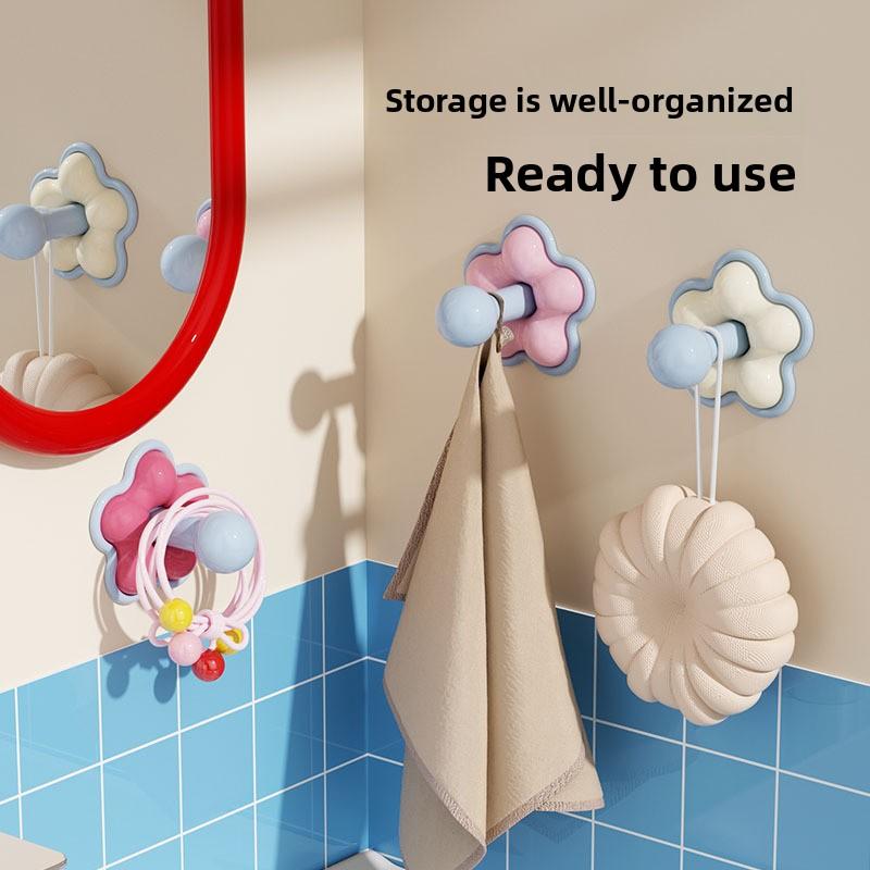 Hook Without Hole Drilling - Strong Load-bearing Kitchen and Bathroom Wall Seamless Adhesive Hanging Hook - Miscellaneous Items Hook
