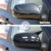 Para Toyota Corolla 2007-2013 Vios Yaris Sedan P90 2008-2013 Capas de espelho retrovisor de carro ABS Fibra de carbono Preto brilhante