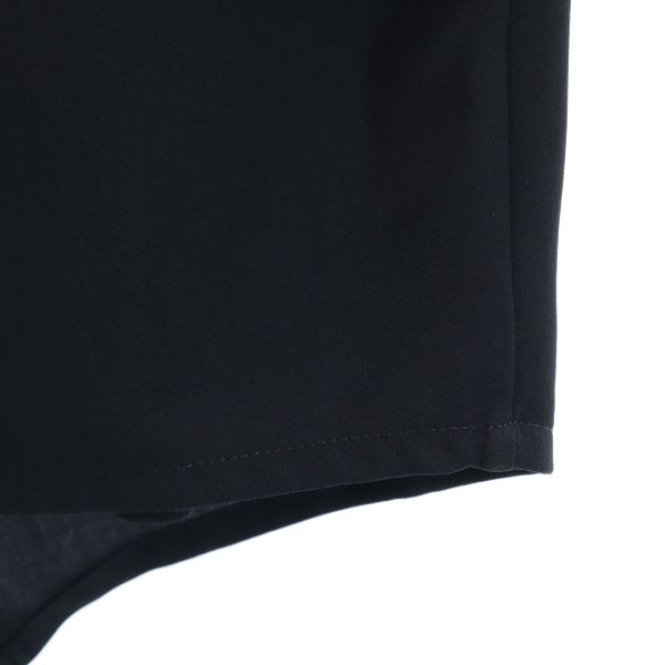 unused Unaca drape Jacket 38 black Open-front haori with roll-up sleeves Women Used