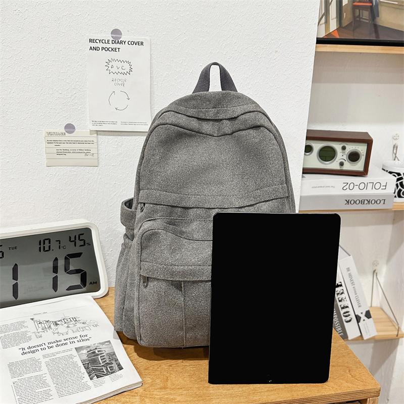 Stylish Backpack for Men and Women with Multiple Pockets and Front Zipper Design