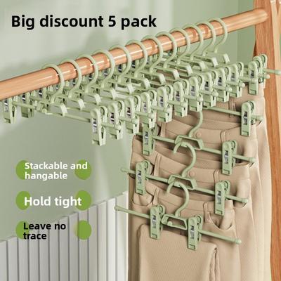 Adjustable Hanger, Trouser Rack, Underwear Clip, Seamless Skirt Rack, Multi-functional Storage