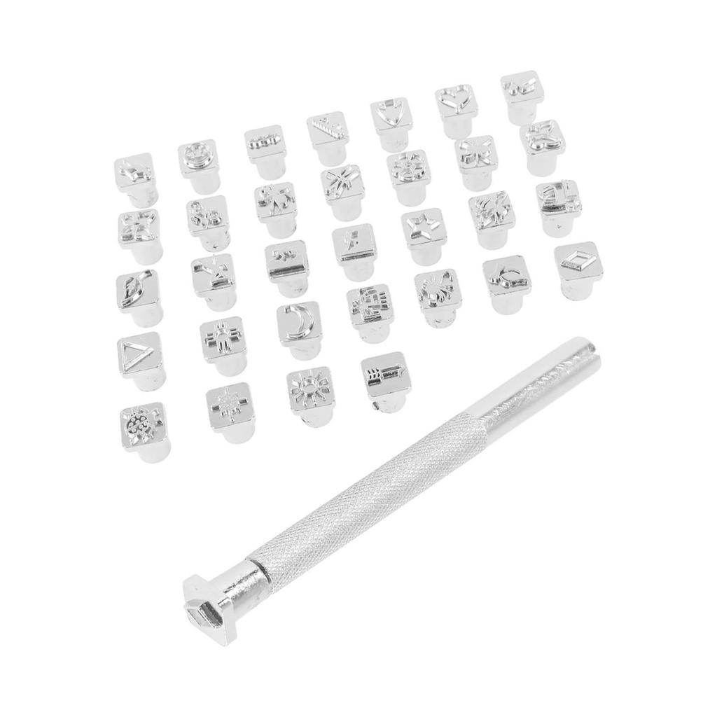 Kožené ražební nástroje Vynikající vzory Nerezové kožené raznice Děrovací nástroje pro DIY kůži