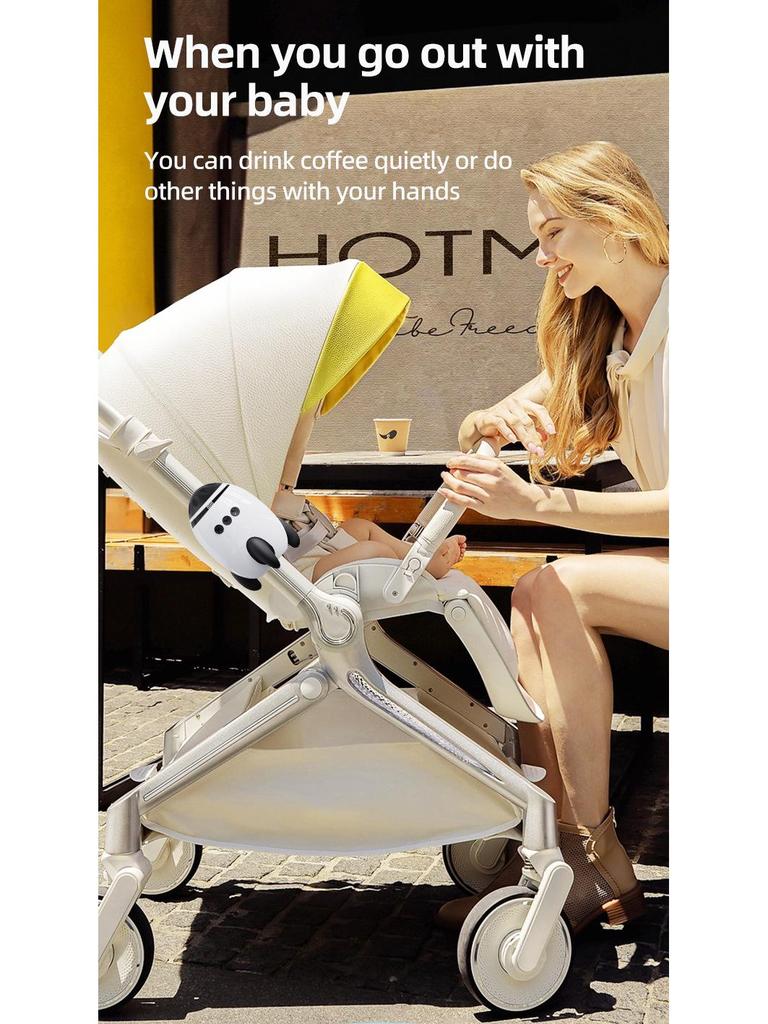 Portable Baby Stroller Rocker & Sleep Soother with White Noise and Bluetooth
