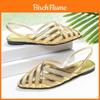 Style Mesh Open Back Slip On Sandals For Women Summer Fashion Footwear