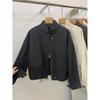 Korean Sweet Cool Short Stand Collar Women In Autumn Loose Windbreaker Casual Work Jacket Top