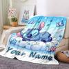 Custom Name Lilo Stitch Dreamscape blanket for Couch & Bed, Plush Cozy Fuzzy Blanket Super Soft & Warm Blankets for Fall and Winter. 0908408