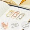 Love Model Paper Clips Metal Bookmarks Multi-functional Pen Holder  Stationery
