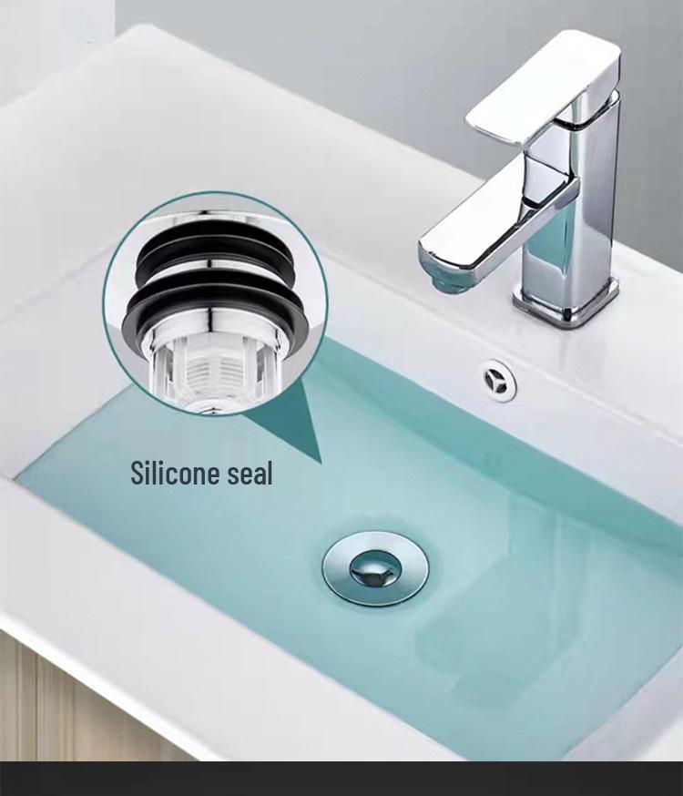 Universal Copper Pop-up Stopper: Deodorant Anti-Clog Basin Filter Drainer for Water and Hand Wash Basins