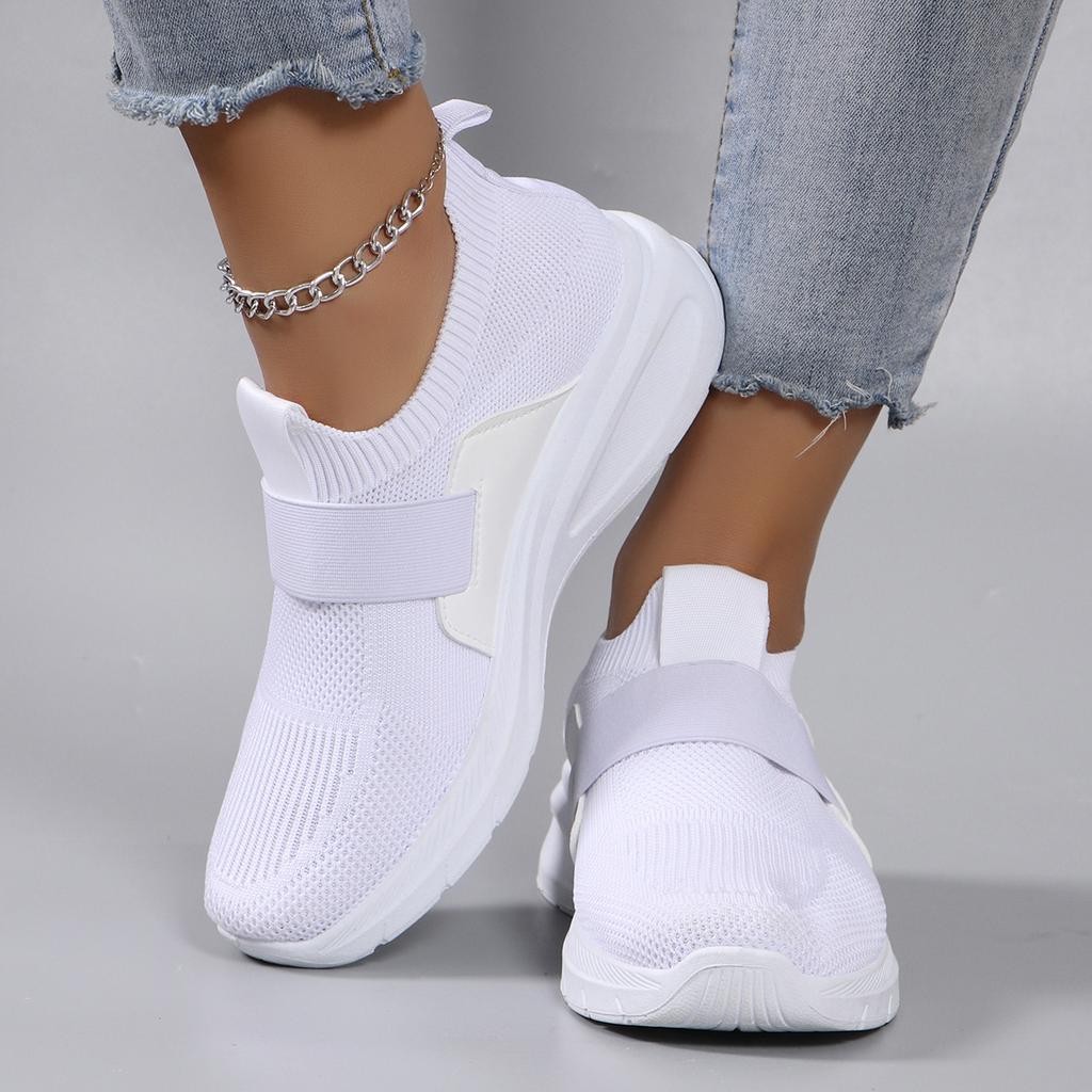 Vår Nye Damesportssko, Moteable, Pustende, Lettvektige, Sklisikre, Slitesterke, Fritidssportssko, Flate sko