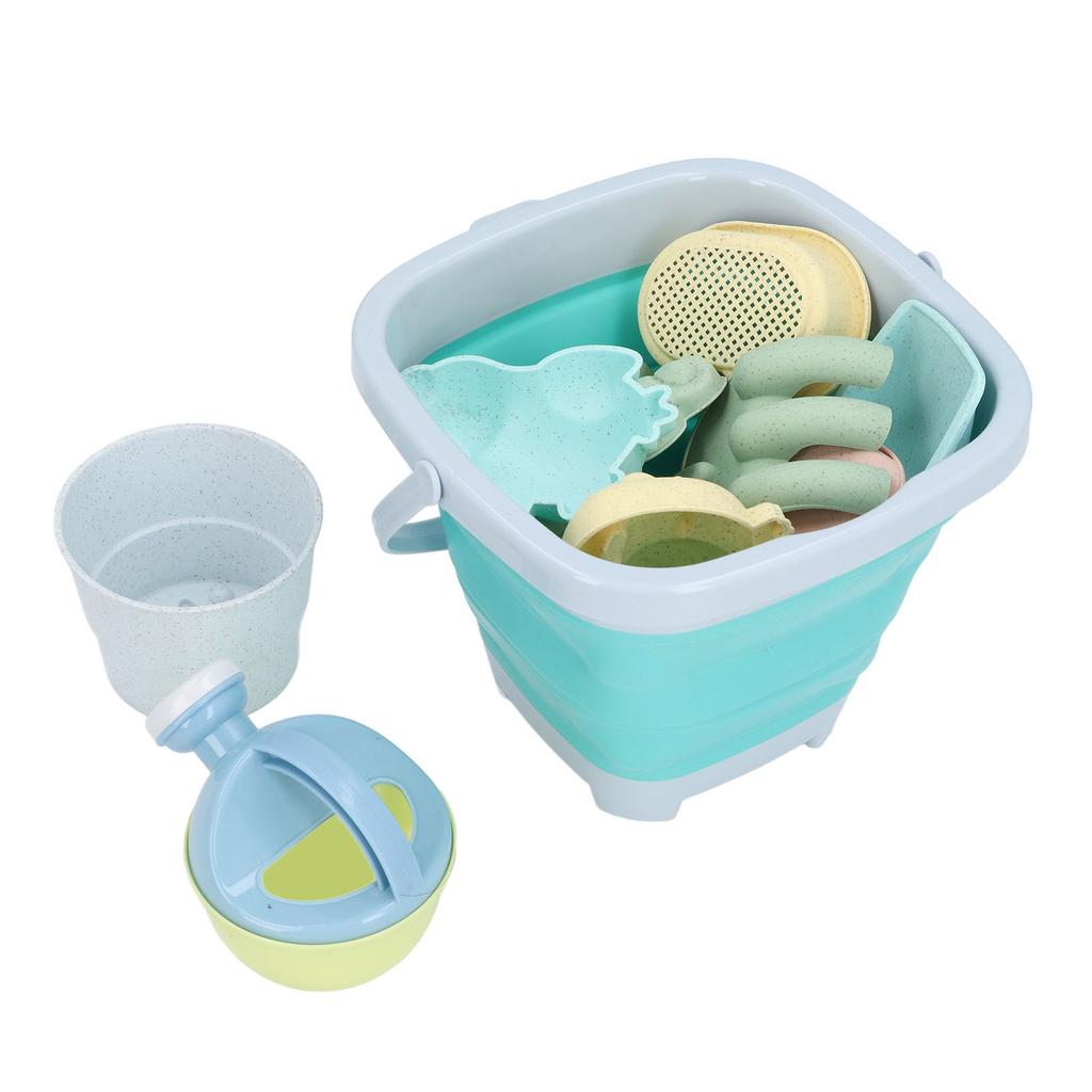 Beach Toys Set Collapsible Sand Bucket and Shovels Set Interactive Kids Sand Toys for Beach Party   Activities