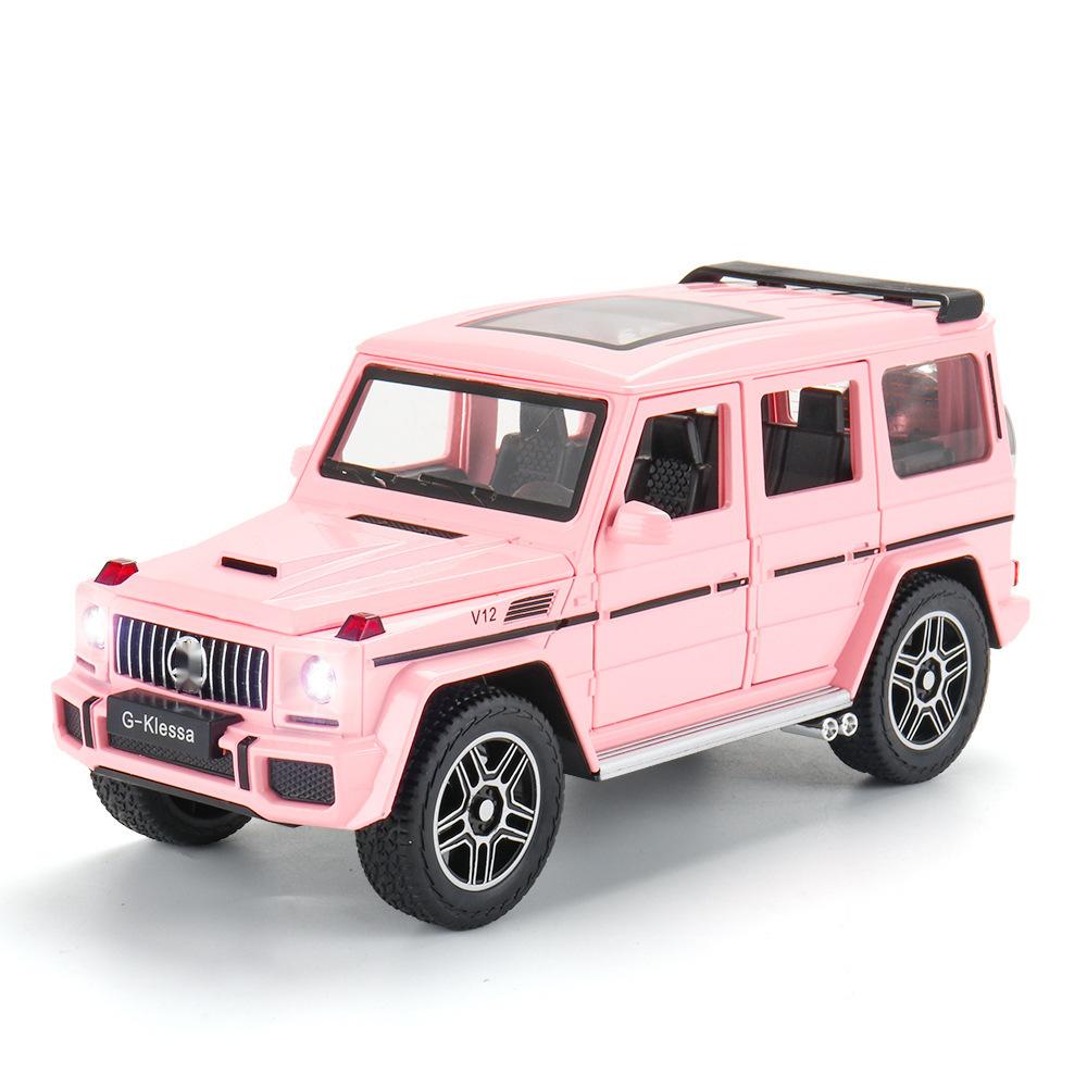 1/24 Alloy Die-cast Benz G63 Car Model Simulation Sound and Light Off-road Vehicle Toys Children's Birthday Gift Christmas