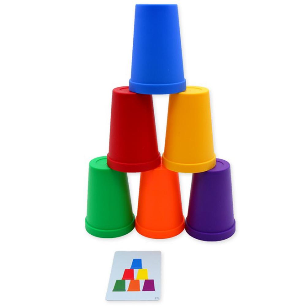 Children Stacking Cups Quick Stacks Cups Sports Speed Training Game Classic Interactive Challenge Competition Party Toy