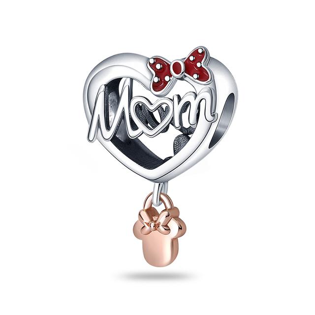 925 Sterling Silver Heart Paw Animal Clear Snowflake Sparkling Crown Pumpkin Charm Bead Fit Original Fashion Bracelet