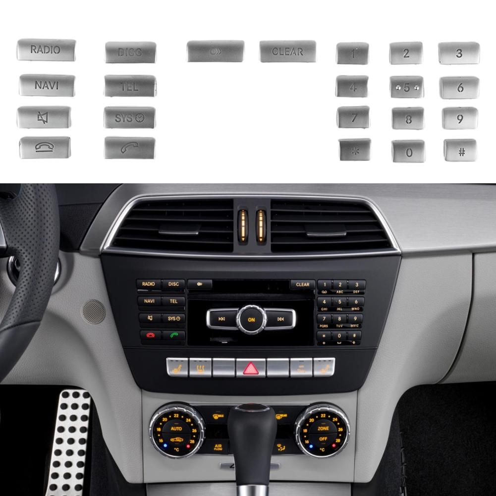 Easy Clean Button Cover Stickers Switch Button Waterproof Easy Installation CD Pannel Numbers CLS Class C218 12-13
