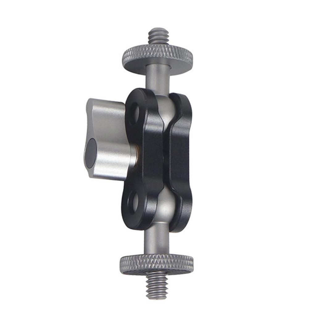 Flexible Articulating Magic Arm with Dual Ball Heads for Camera Monitor and LED Light CNC Machined Aluminum Alloy with 1/4 Inch Screws