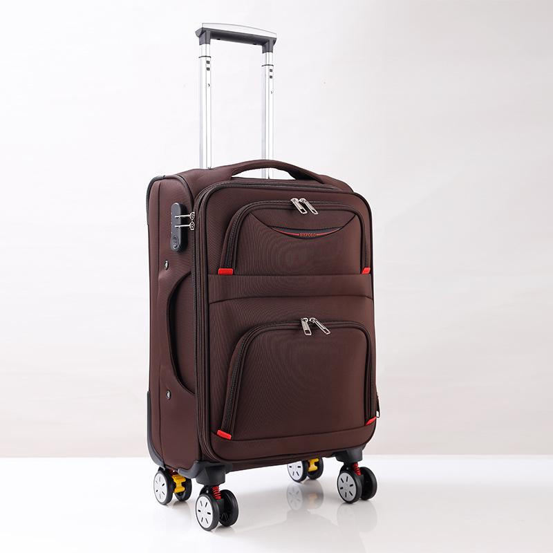 

Универсальный водонепроницаемый Оксфордский чемодан на колесах для студентов и женщин 20-inch кофейный