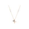 Halve Asymmetric Star Pendant Necklace Women Necklace Rose-Gold 5347218
