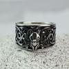 Mens Nine Tails Fox Stainless Steel Ring Fashionable Personality Jewelry