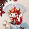 Women's Cartoon Dragon T-Shirt Fashion 3d T Shirt Fashion Near Short-Sleeved Oversized Streetwear Tees Casual Woman Tops