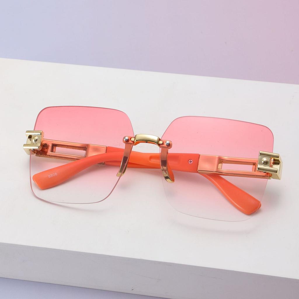 Borderless Sunglasses Adult Street Fashion Sunglasses Women'S High-End Trimmed Sunglasses