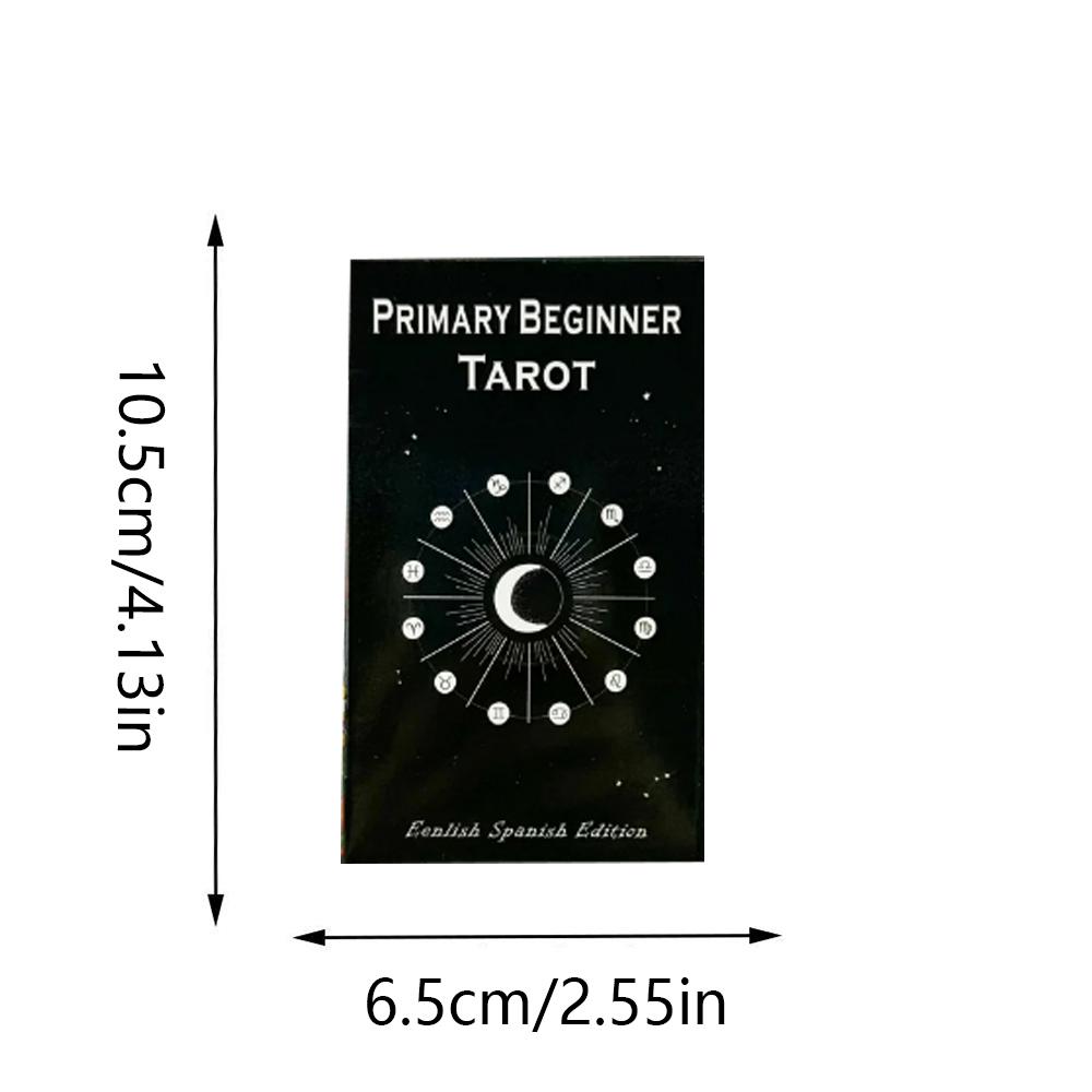 10.3*6cm Primary Beginner Tarot English Spanish Edition 78-Card Deck Board Game