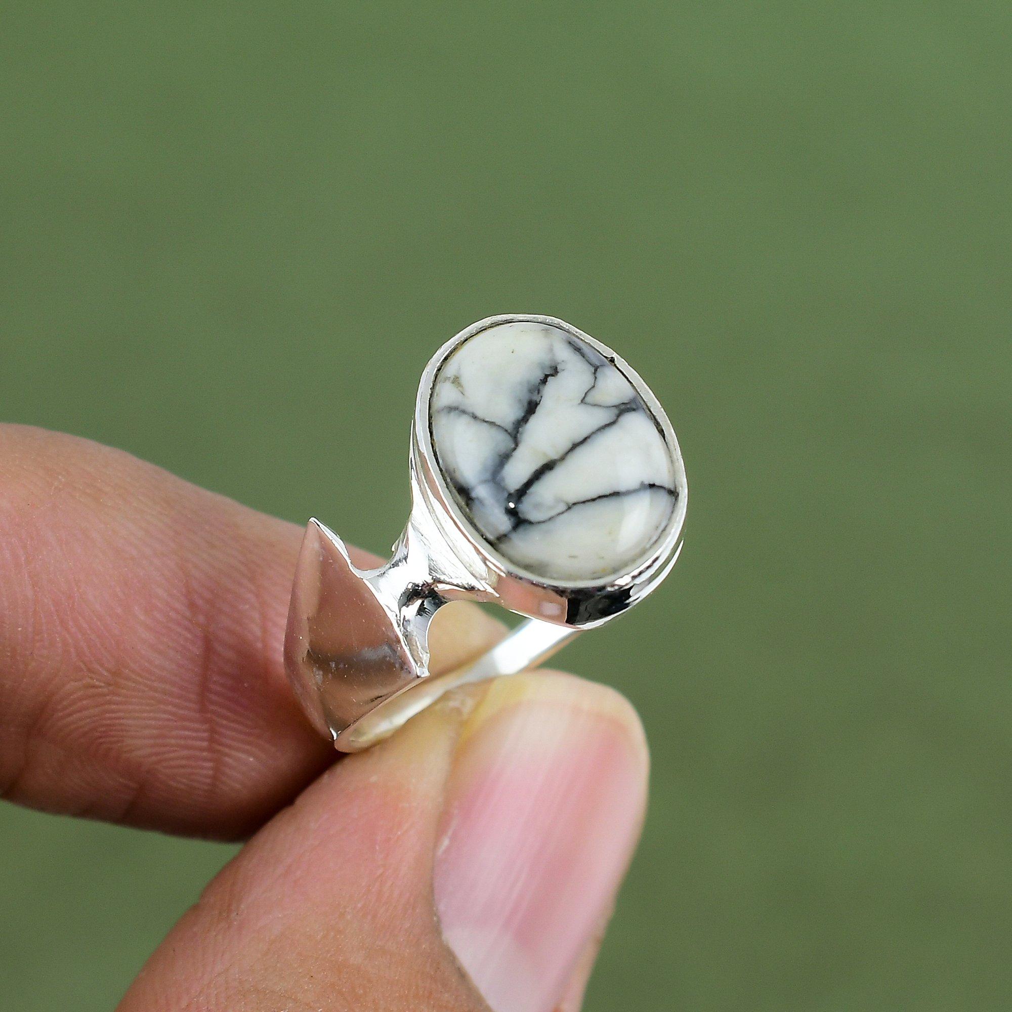 

Pinolith Jasper Ring 925 Sterling Silver Ring Latest Design Jewelry Genuine Gemstone Ring Gift For Wife Handmade Ring Available In Ring Size 6 US