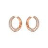 Boucles d'oreilles Luxenter en Zirconia finition or jaune 18k - Taxaio