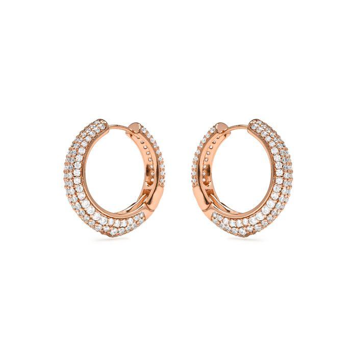 Boucles d'oreilles Luxenter en Zirconia finition or jaune 18k - Taxaio
