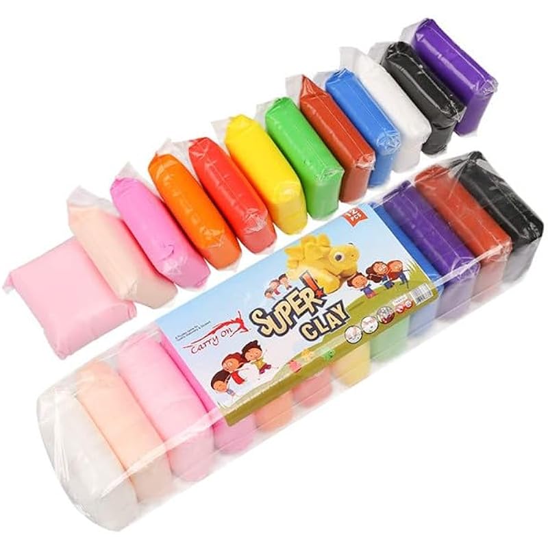 Eclet (Pack Of 1Air Dry Clay, Colorful Children Soft Clay, Creative Art Crafts, Gifts For Kids-Multi Color. Non-Toxic Mo