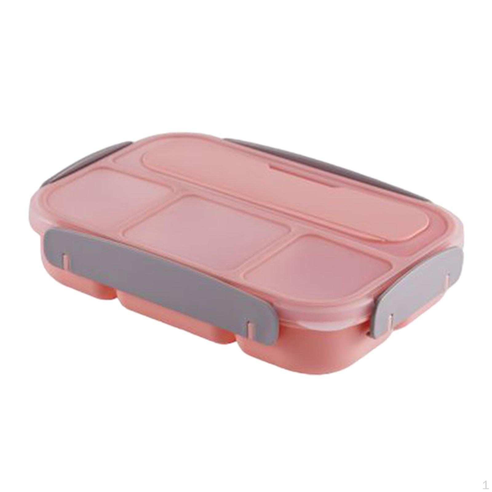 

Bento Lunch Box Food Storage Tableware Portable Snack Containers Salad for Camping Work Boys or розовый