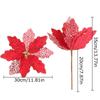 Simulated Flower Glitter Sequin Christmas Home Party Multiple Colors Unique Decorative Accessories