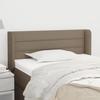 VidaXL Headboard with Ears Taupe 93x16x78-88 Cm Fabric3118894