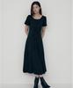 Moseullu Pintuck Line Dress (Black)