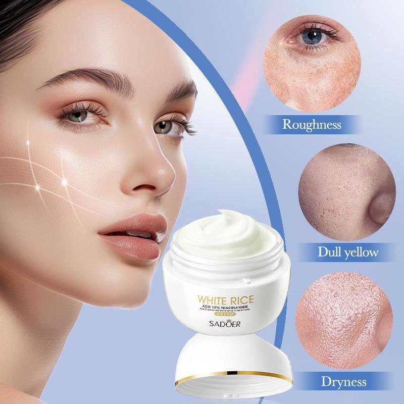 White Rice Niacinamide Cream 50g Care Delicate Brightening Cream Skin Care Products