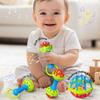 Baby's Hand Grasping Ball Baby's Grasping Training Hand Rattle Newborn's Stroking Toy Infant Teething
