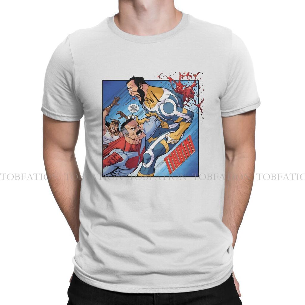 Omniman Superhero TShirt For Male Invincible TV Series Tops Novelty T Shirt Soft Print Fluffy Creative Gift