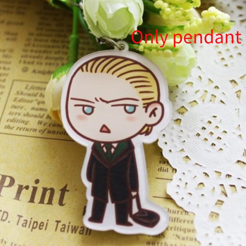 Potter Cartoon Harry Snape Malfoy George Bill Movie Character Pendant Keychain