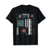 Electronic Music Synthesizer Techno DJ Producer T Shirt Vintage Washed Homme Graphic Versatile Comfortable Designer Clothes