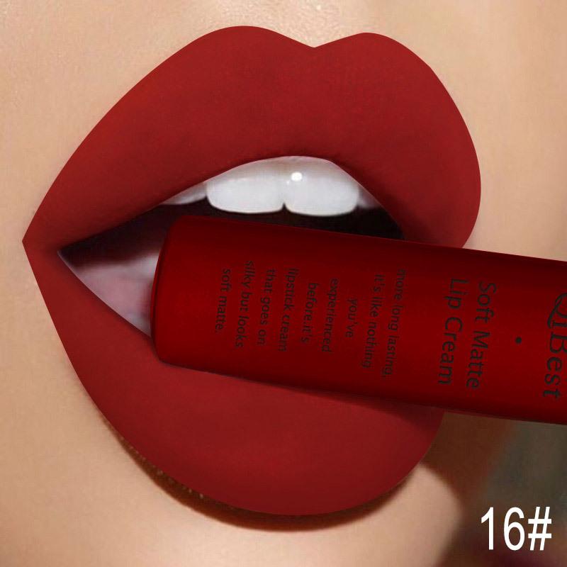 Long Lasting Liquid Lipstick in A Waterproof Matte End, Featuring A Dark Red Black, Perfect for Women'S Makeup, Including Lip Gloss and Lip Tint