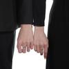 Yue Lao Red Thread S925 Sterling Silver Couple Ring – Simple, Elegant Design 2025 Model