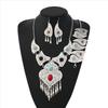 Bohemian Vintage Beads Tassel Choker Necklace Earrings Bracelet for Women India Gypsy Boho African Ethnic Jewelry Set