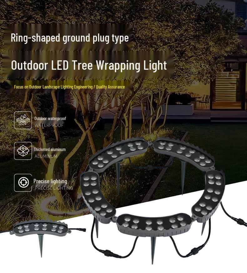 Solar-Baumkletter-Scheinwerfer: Wasserdichte Outdoor Gartenstab-Leuchten für Hof und Landschaft