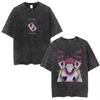 Anime Hunter X Hunter Phantom Troupe Washed Tshirts Hisoka Graphic Print T Shirts Men Women Clothing Cotton Oversized Tee Shirt