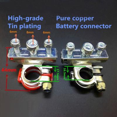 2Pcs Positive Negative Car Truck Van Vehicle Battery Terminals Connectors Clamps