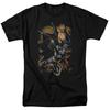 Batman Grapple Fire Mens T Shirt Black