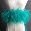 5-Layer Color Encrypted Bold Ostrich Feather Strip Latin Dance Dress Fashion Diy Handmade Clothing Accessories