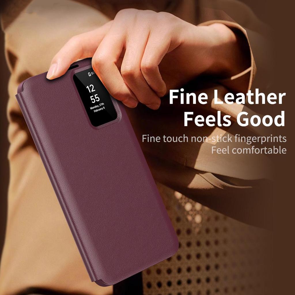 Funda Inteligente S View Flip para Samsung GALAXY S24 Ultra Cubierta tipo Cartera