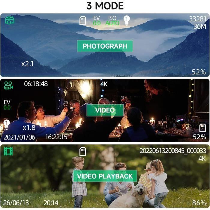 Jumelle Vision Nocturne - Relassy - 4K UHD - Infrarouge 850 NM - Portée 300M - Zoom Numérique 5X