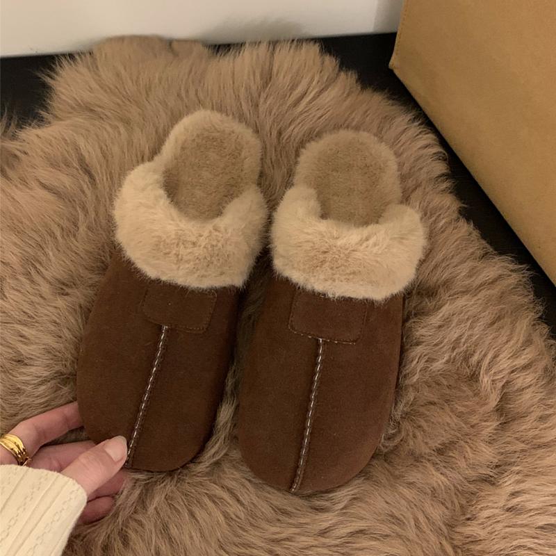 

Дизайнерские меховые тапочки модного бренда, женские, зимние, теплые, с длинным плюшем, мюли-слайды, женские, на мягкой подошве, пушистые, слипоны, плоская обувь 35