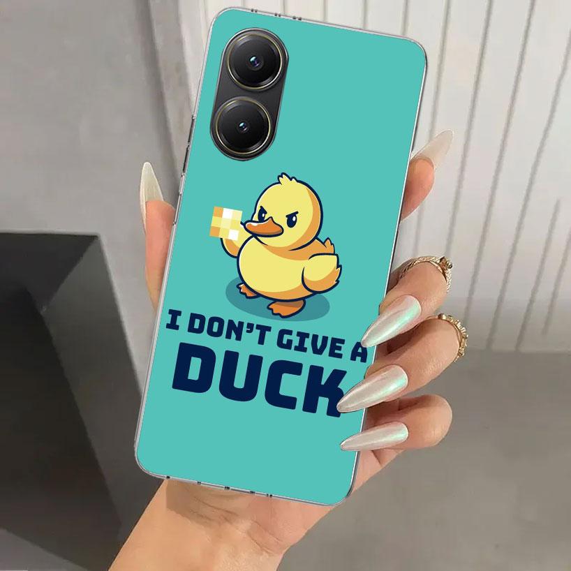 Funny Cute Yellow Duck You Phone Case for Xiaomi Poco X5 X6 X7 Pro F7 Ultra M7 Redmi 15 15C 13 13C 12 12C 10 10A 10C 9 9A 9C 9T
